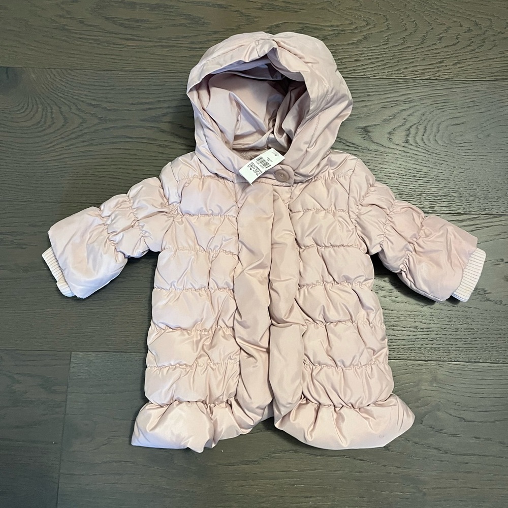Baby gap pink puffer winter coat 0-6M NWT retail $115